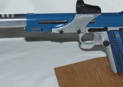 Silver Blue Pistol