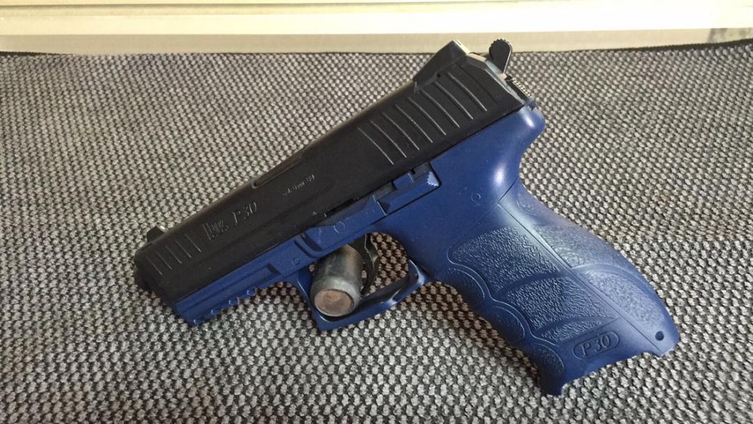 Black Blue Handgun