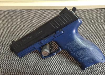 Black Blue Handgun