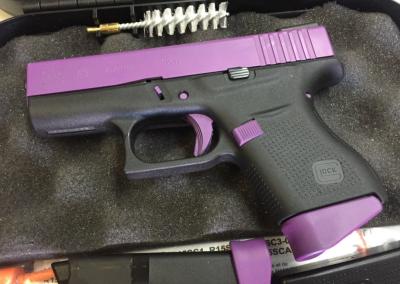 Purple Black Handgun
