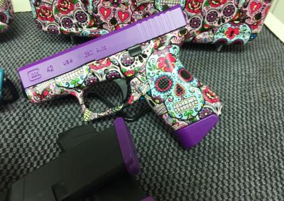 Handgun Purple Skull