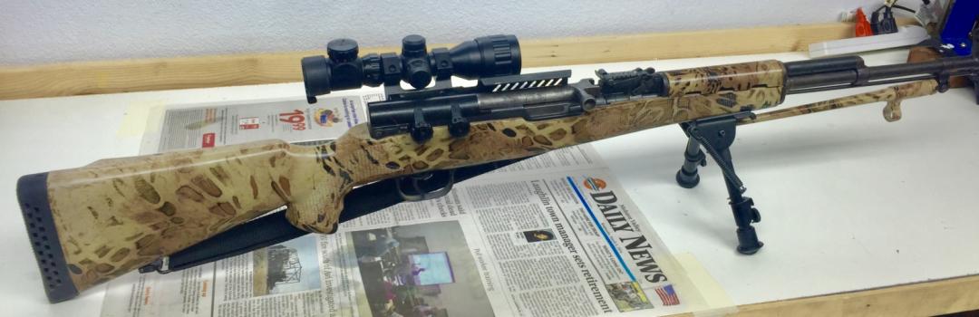 Snake Skin Bolt Action Rifle