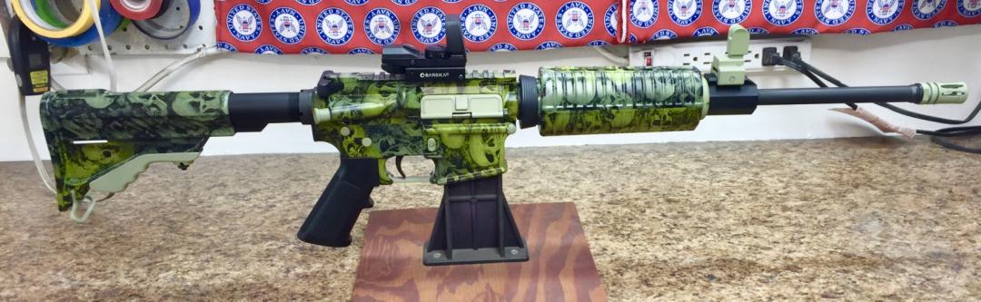 Green Skull AR15