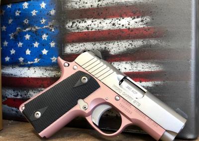 Pink handgun